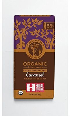 Equal Exchange Organic Chocolate Caramel Crunch with Sea Salt, 2.8-Ounce (Pack of 6)