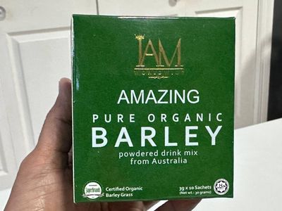 IAM Amazing Pure Organic Barley Powdered Drink Mix from Australia - 3 Boxes