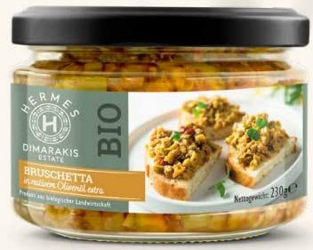 Hermes Dimarakis Estate Organic Bruschetta imported from Greece - 280ml