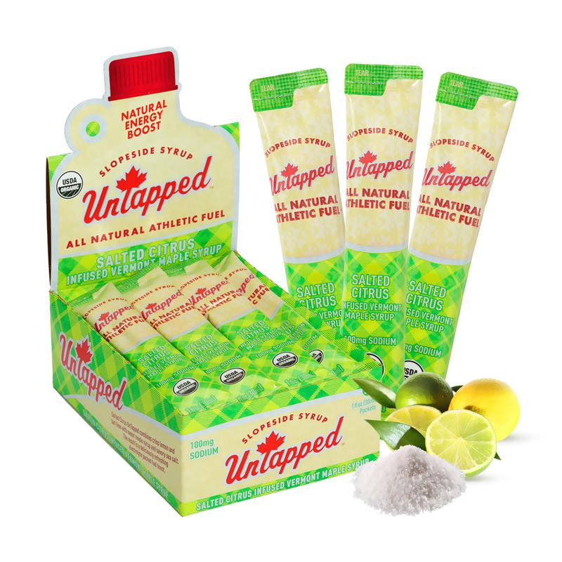 UnTapped Salted Citrus Infused Maple Syrup  Individually Packaged 1floz  Box of 20