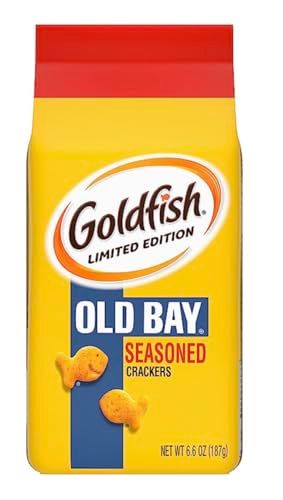 Goldfishs Crackers, Limited Edition Old Bay Seasoned Snack Crackers, 6.6 oz. bag w/JS REDHOK DEALZ Sticker