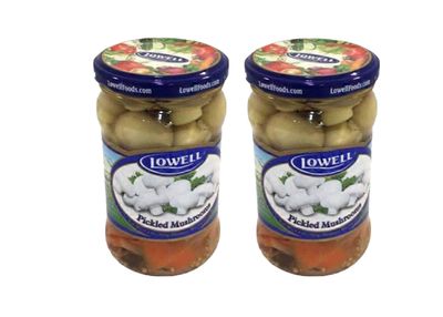 PICKLED MUSHROOMS LOWELL , PIECZARKI MARYNOWANE 9.30Z (265G) 2PACK