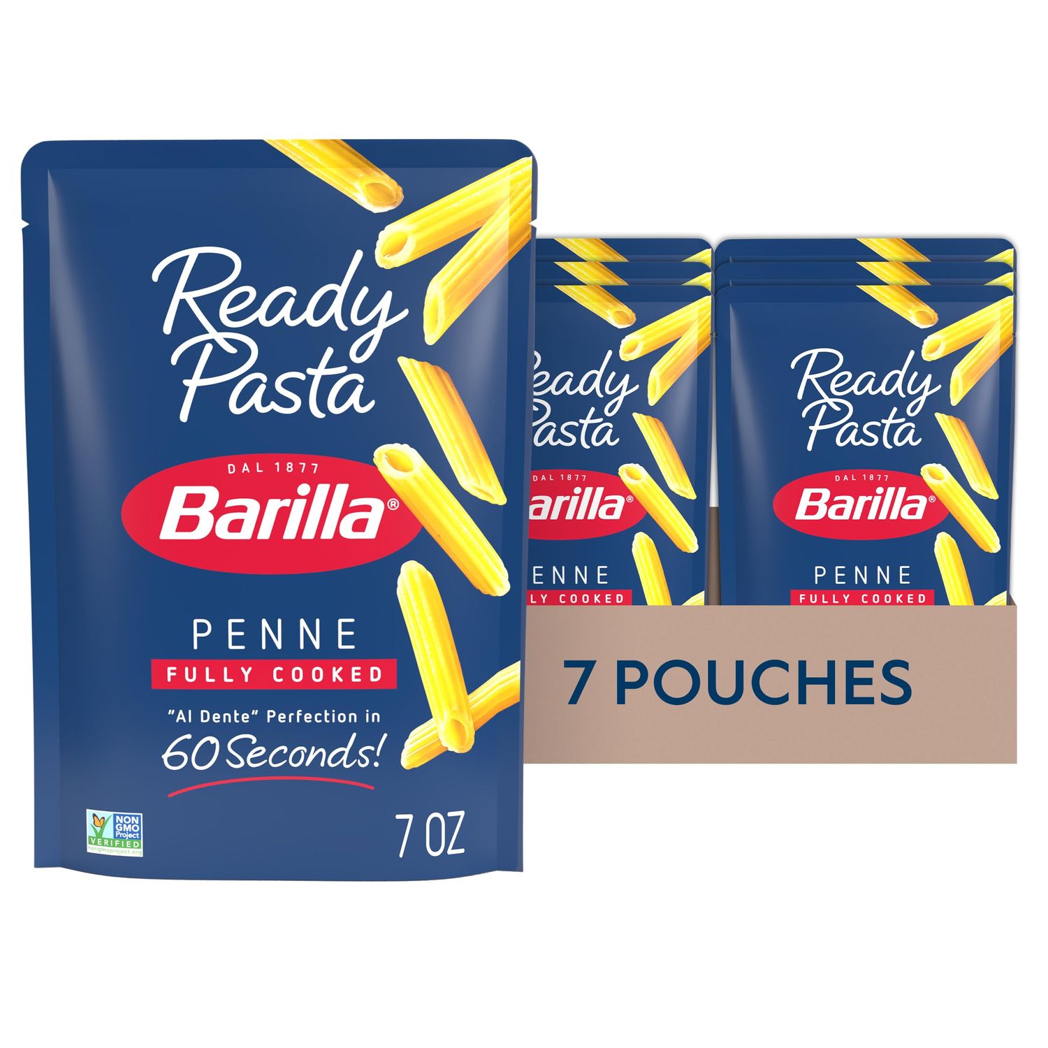Barilla Ready Pasta, Penne, 7 oz. Pouch (pack of 7)