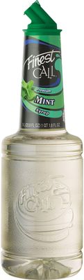 Finest Call Premium Mint Flavored Syrup Drink Mix, 1 Liter Bottle (33.8 Fl Oz), Individually Boxed