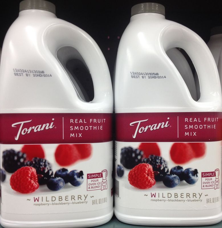 Torani Real Fruit Smoothie Mix WILDBERRY 64oz (2 Pack)