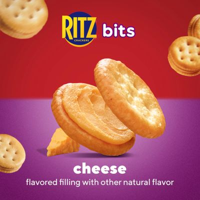 RITZ Bits Cheese Sandwich Crackers, 48 Snack Packs (4 Boxes)