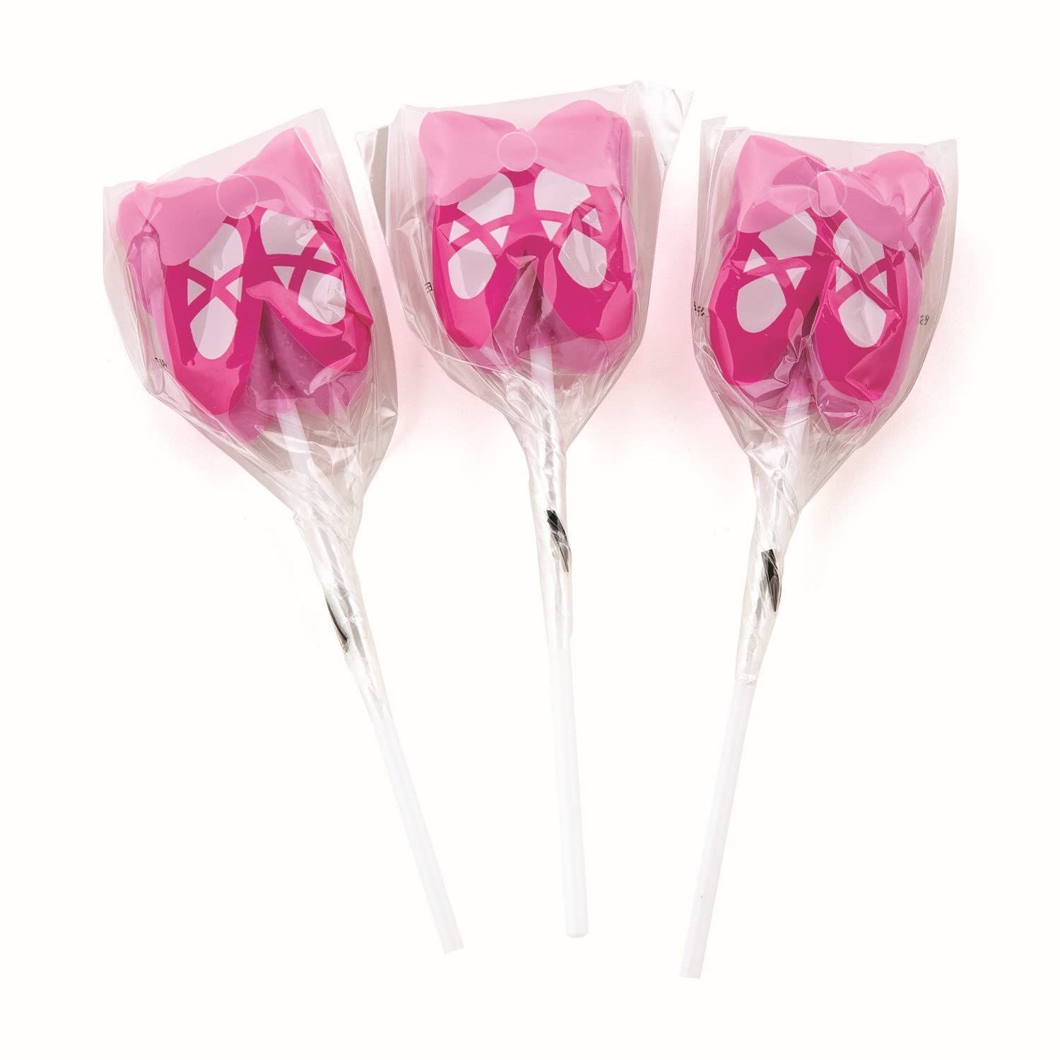 Ballerina Ballet Shoe Suckers (individually wrapped set of 12) Dance Birthday Party Favors