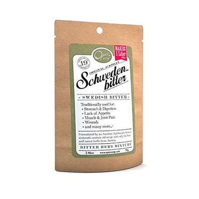 Original Austrian Swedish Bitters (Schwedenbitter) Dried Herb Mixture for 1Liter (35fl.oz.)