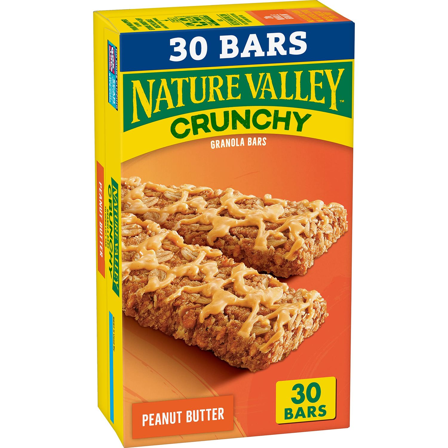 Nature Valley Crunchy Granola Bars, Peanut Butter, 30 Bars, 22.35 OZ (15 Pouches)