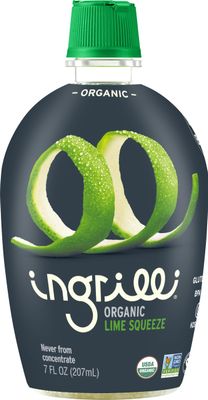 Ingrilli Organic Lime Squeeze, 7 Fl Oz Bottle (Pack of 3)