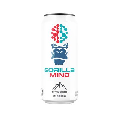 Gorilla Mind Energy Drink | Unmatched Energy  Amplified Focus | N-Acetyl-L-Tyrosine, Alpha-GPC, 200mg Caffeine, Uridine, Saffron | 0 Sugar Or Artificial Colors | 16oz, 12-Pack (Variety Pack #1)