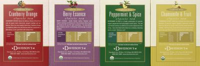 Davidson's Tea Assorted Herbal, 8-Count Tea Bags (Pack of 12)