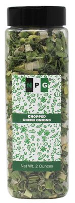 NPG Freeze Dried Chopped Green Onions 2 Ounce, All Natural Non-GMO Gluten Free, Dry Green Onions, Dried Scallions, Gourmet Spring Green Onions for Cooking, Salads, Garnish