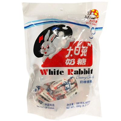 White Rabbit Creamy Candy 6.3 Oz (180 Gram) (Pack of 6)