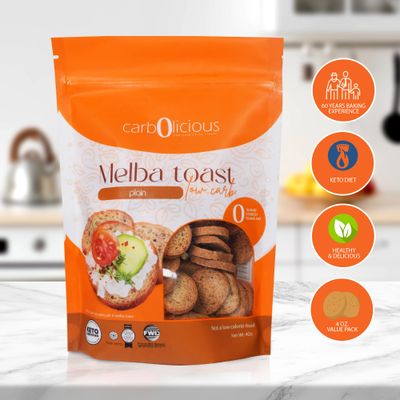 Low Carb Melba Toast (PLAIN) 4oz