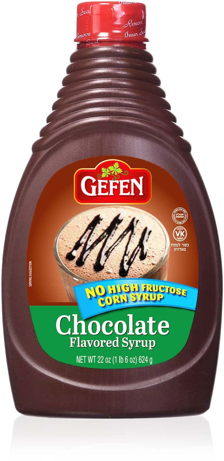 Gefen Gluten Free Chocolate Syrup, 22 Ounce, No High Fructose Corn Syrup, Dairy Free, Kosher (Including Passover)