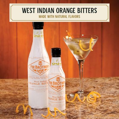 Fee Brothers West Indian Orange Cocktail Bitters - Aromatic Cocktail Mixer &amp; Concentrated Flavoring, Gluten Free, Vegan-Friendly, 5 fl oz