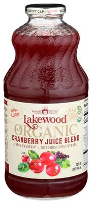 LAKEWOOD Organic Cranberry Juice Blend, 32 FZ