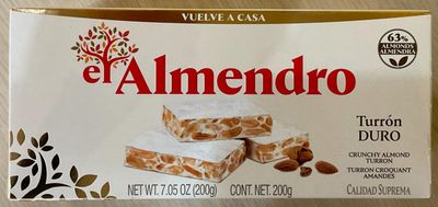 El Almendro Turron Duro 200 grs (7 oz.)