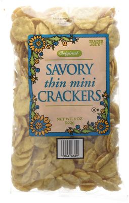 Trader Joe&#39;s Original Savory Thin Mini Crackers 8oz(227g)