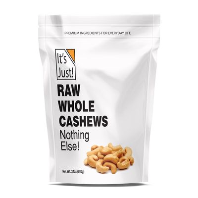 It&#39;s Just - Whole Cashews, Premium Fancy Nuts (Raw (Soft) / Unsalted, 1.5 Pound (Pack of 1))