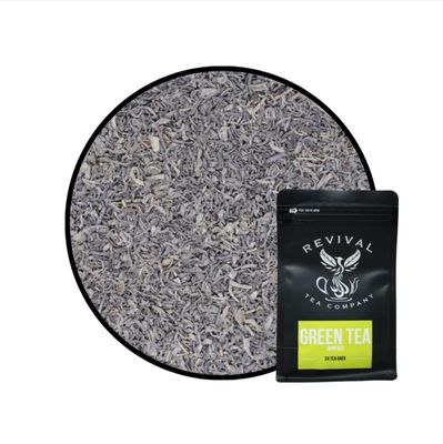 Revival Tea Company Green Tea - Signature Green Tea Made from 100% Chun Mee Tea Flavor - Loose Leaf 6 Ounces