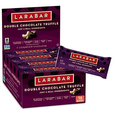 Larabar Double Chocolate Truffle, Gluten Free Vegan Fruit &amp; Nut Bars, 16 ct