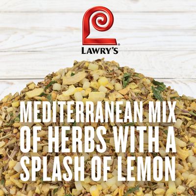 Lawry's Key West Style Lemon, Basil &amp; Thyme Seasoning, 20 oz - One 20 Ounce Container of Lemon, Basil and Thyme Seasoning for Mediterranean Style Dishes, Best with Salads, Seafood and Vegetables