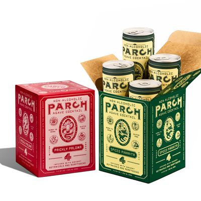 PARCH Desert Margarita + Prickly Paloma Variety Pack, Ready to Drink Non Alcoholic Agave Cocktail Infused with Desert Botanicals &amp; Adaptogens, Plant Based, Gluten Free &amp; Vegan (8.4 oz x 8 pack)