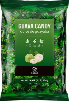 Soeos Guava Candy, Classic Series Chinese Guava Hard Candy, Christmas Candy 16 oz (Pack of 1)