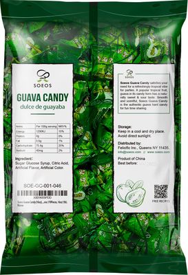 Soeos Guava Candy, Classic Series Chinese Guava Hard Candy, Christmas Candy 16 oz (Pack of 1)