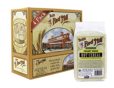 Bob&#39;s Red Mill Organic Farina White Wheat Cereal, Kosher, 24 Ounces (Pack Of 4)