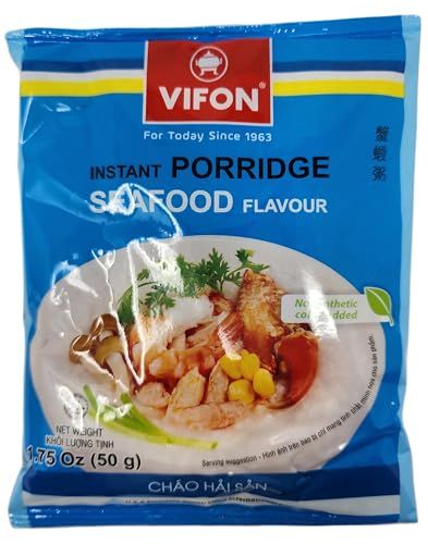 Vifon Instant Seafood Porridge Bag - Chao Hai San (Pack of 16)