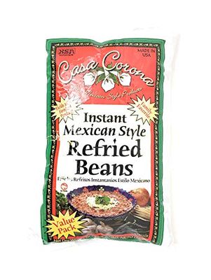 Casa Corona Instant Mexican Style (Refried Beans 3lb Bag)