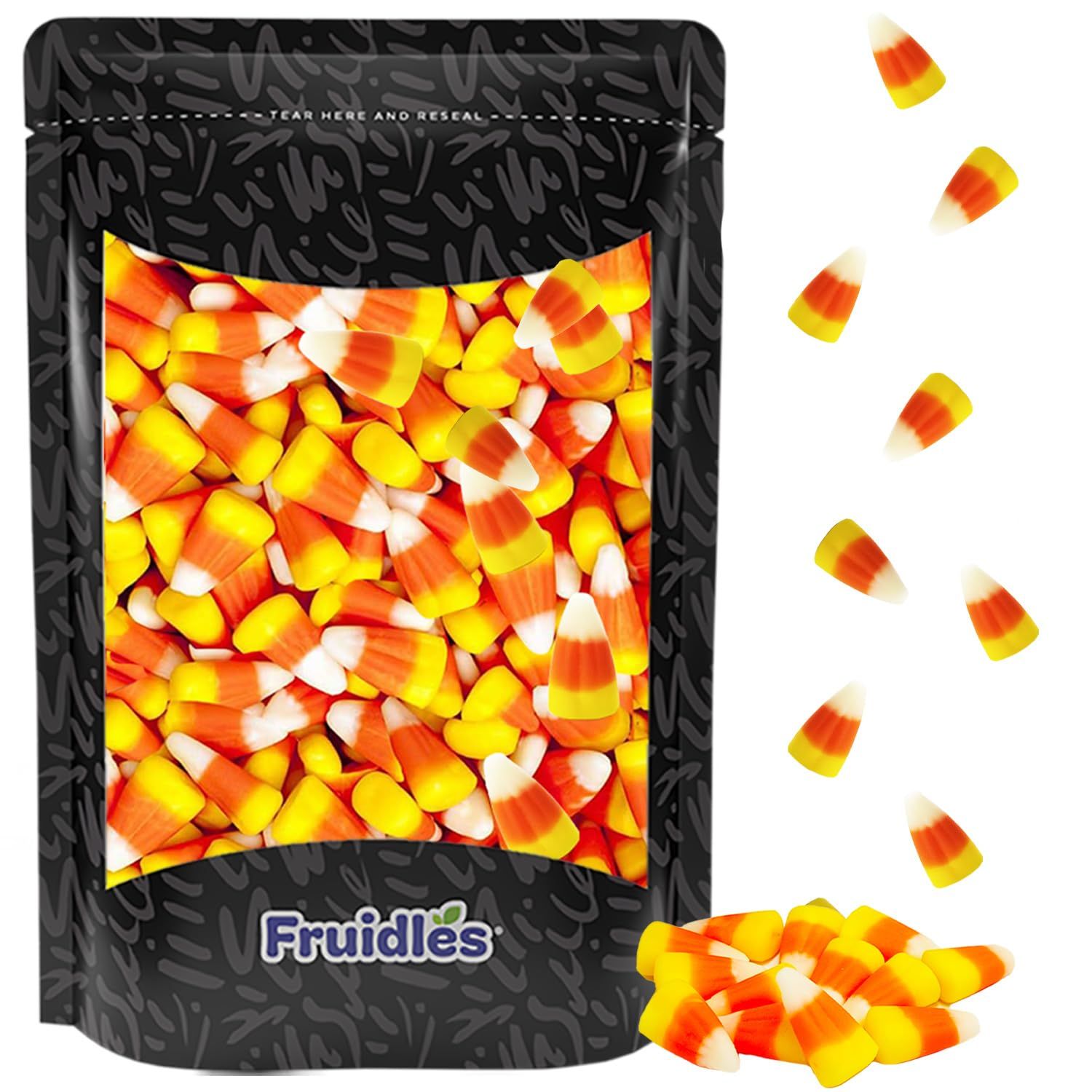 Fruidles Halloween Candy Corn Treats, Fun &amp; Festive Holiday Snacking, Nut-Free, Dairy-Free (Half-Pound)