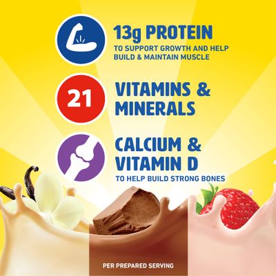 Carnation Breakfast Essentials Complete Nutritional Drink Rich Milk Chocolate / Classic French Vanilla / Strawberry Sensation Flavor 1.26 oz. 60 Ct