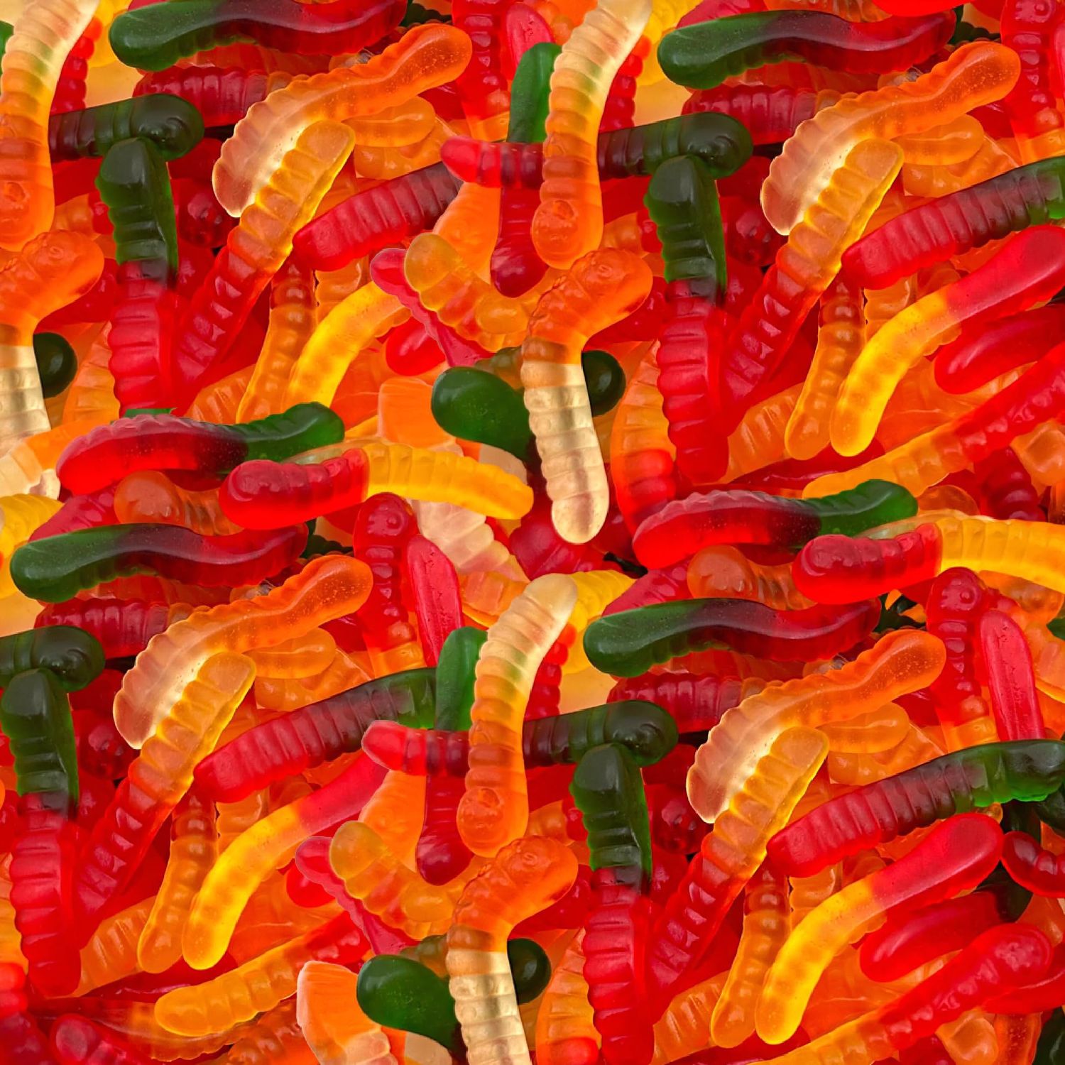 Mini Gummy Worms Candy |1-Pound Pack| Assorted Fruit Flavors