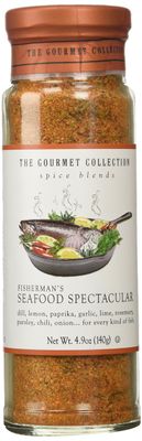 The Gourmet Collection Spice Blends, Fishermans Seafood Spectacular Seasoning for Crab Meat, Salmon, Crab Boil, Fish Fry. Shrimp, Mussels and Rice.