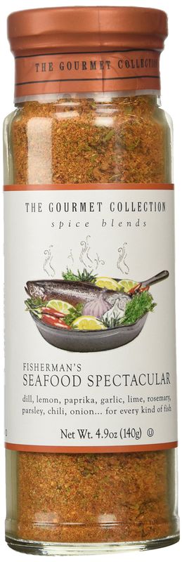 The Gourmet Collection Spice Blends, Fishermans Seafood Spectacular Seasoning for Crab Meat, Salmon, Crab Boil, Fish Fry. Shrimp, Mussels and Rice.