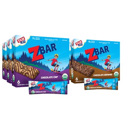 Zbar - Chocolate Chip and Chocolate Brownie - Variety Pack - Soft Baked Whole Grain Snack Bars - USDA Organic - Non-GMO - Plant-Based - 1.27 oz. (36 Count)