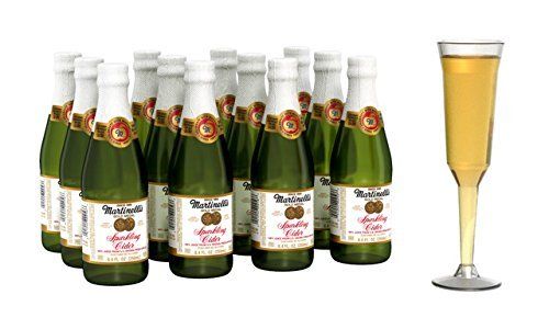 Martinelli&#39;s Sparkling Cider, 8.4 oz. - Martinelli Sparkling Apple Cider, 12 Pack - Martinelli&#39;s Apple Juice/Sparkling Cider Mini Bottles - Sparkling Apple Cider - Pack of 12