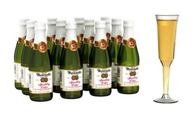 Martinelli&#39;s Sparkling Cider, 8.4 oz. - Martinelli Sparkling Apple Cider, 12 Pack - Martinelli&#39;s Apple Juice/Sparkling Cider Mini Bottles - Sparkling Apple Cider - Pack of 12