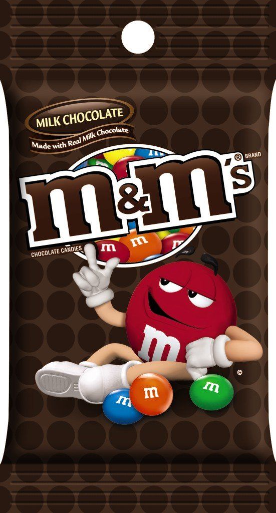 M&amp;M&#39;S Milk Chocolate Candy Peg Bag 5.3-Ounce (Pack of 12)