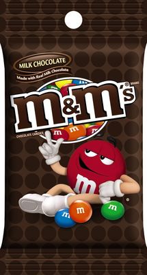 M&amp;M&#39;S Milk Chocolate Candy Peg Bag 5.3-Ounce (Pack of 12)
