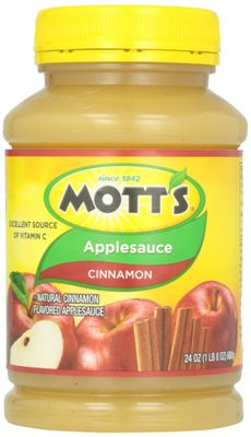 Motts Inc Apple Sauce, Cinnamon, 24 oz