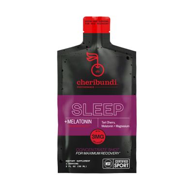 Cheribundi 100% Tart Cherry Juice Sleep Concentrate Grab and Go 2oz Pouch for Maximum Recovery with 40 Tart Cherries, 90 Calories, 0 Preservatives, Non-GMO, 6 pouches