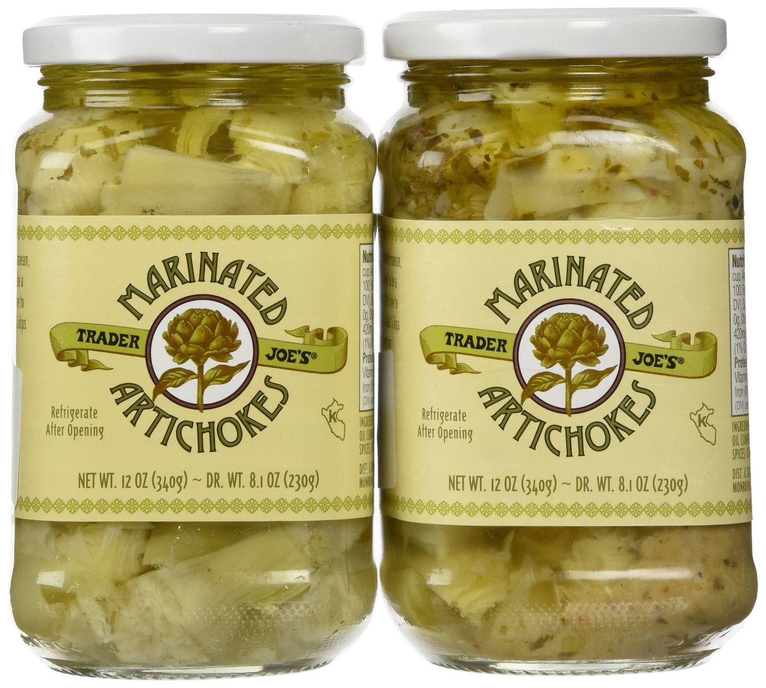 Trader Joe&#39;s Marinated Artichokes, 12 oz Jar (2 Pack)