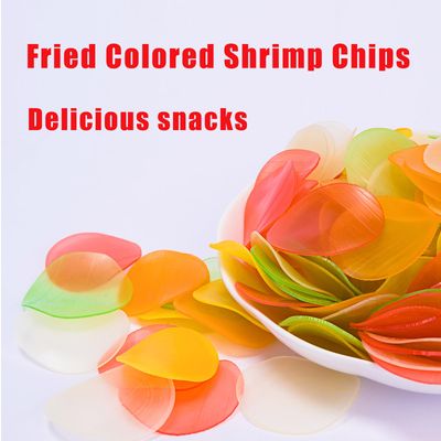 Shrimp chips Uncooked Prawn Flavor Chips,17.6 Oz/500g Prawn Crackers Snacks Quick Frying,Crispy Delicious Asian Fried shrimp chips uncooked For Party Appetizers