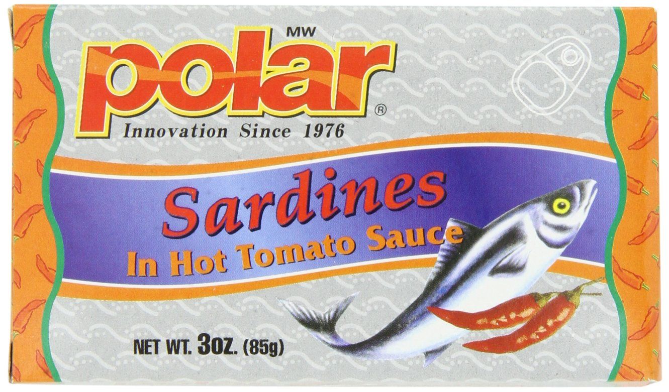 MW Polar Sardines, Hot Tomato Sauce, 3-Ounce (Pack of 24)