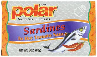 MW Polar Sardines, Hot Tomato Sauce, 3-Ounce (Pack of 24)